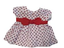 BLC Z01 Dress Wht/Red Hearts Fits 12"