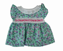 BLC Z01 Dress Floral Teal Fits 12", 14" & Lullaby