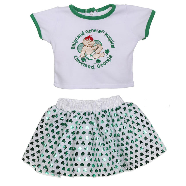 BLC C Outfit 2pc Tutu Irish Green Fits 20"