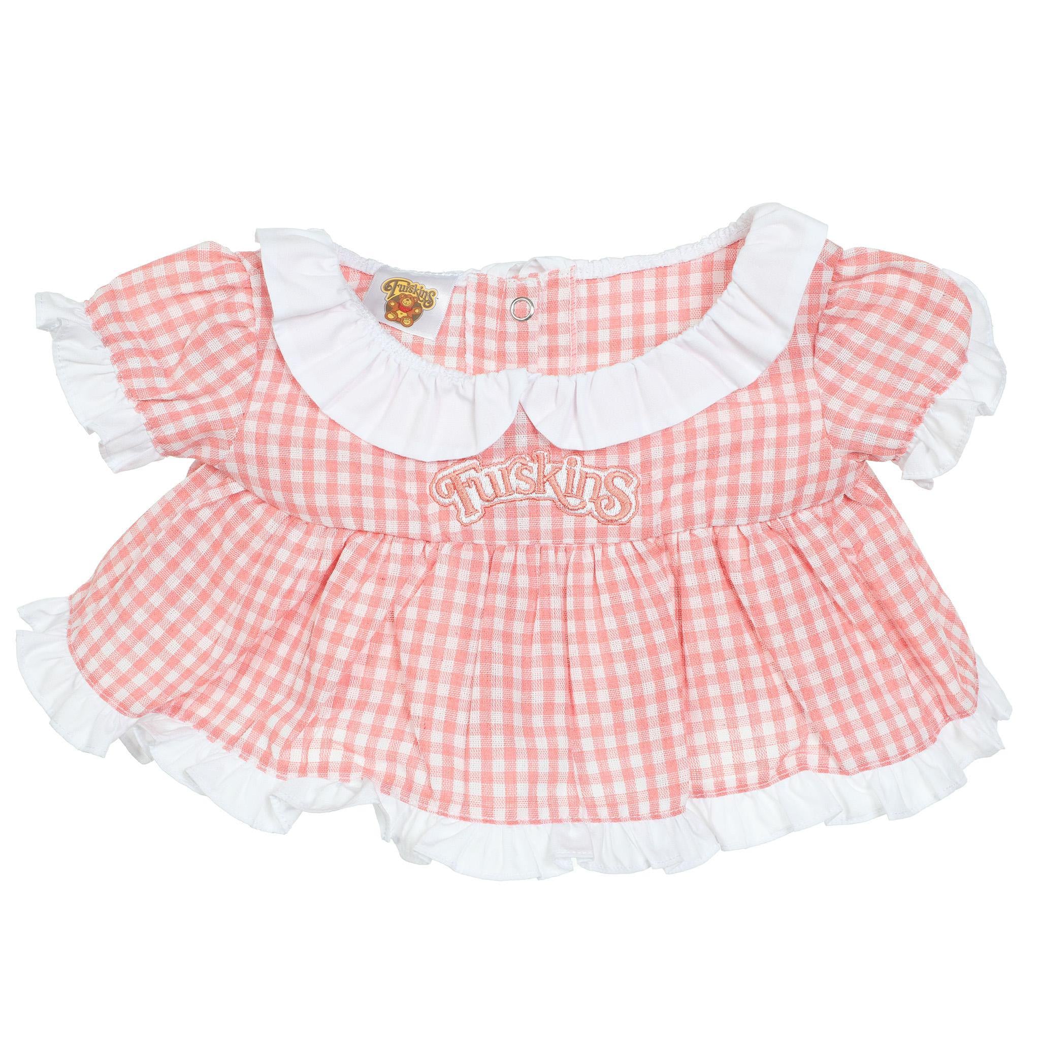 Furskins Dress Pink Check