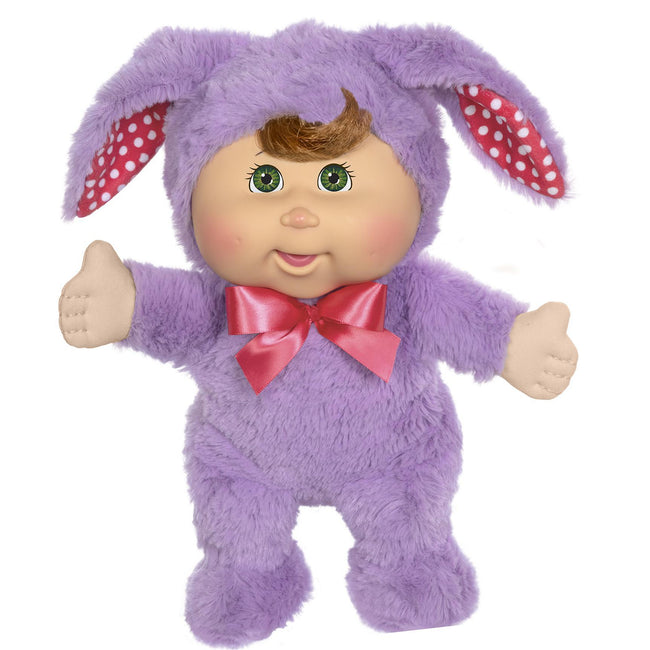 11" Deluxe Toddler Giggle with Me Purple Bunny Fashion