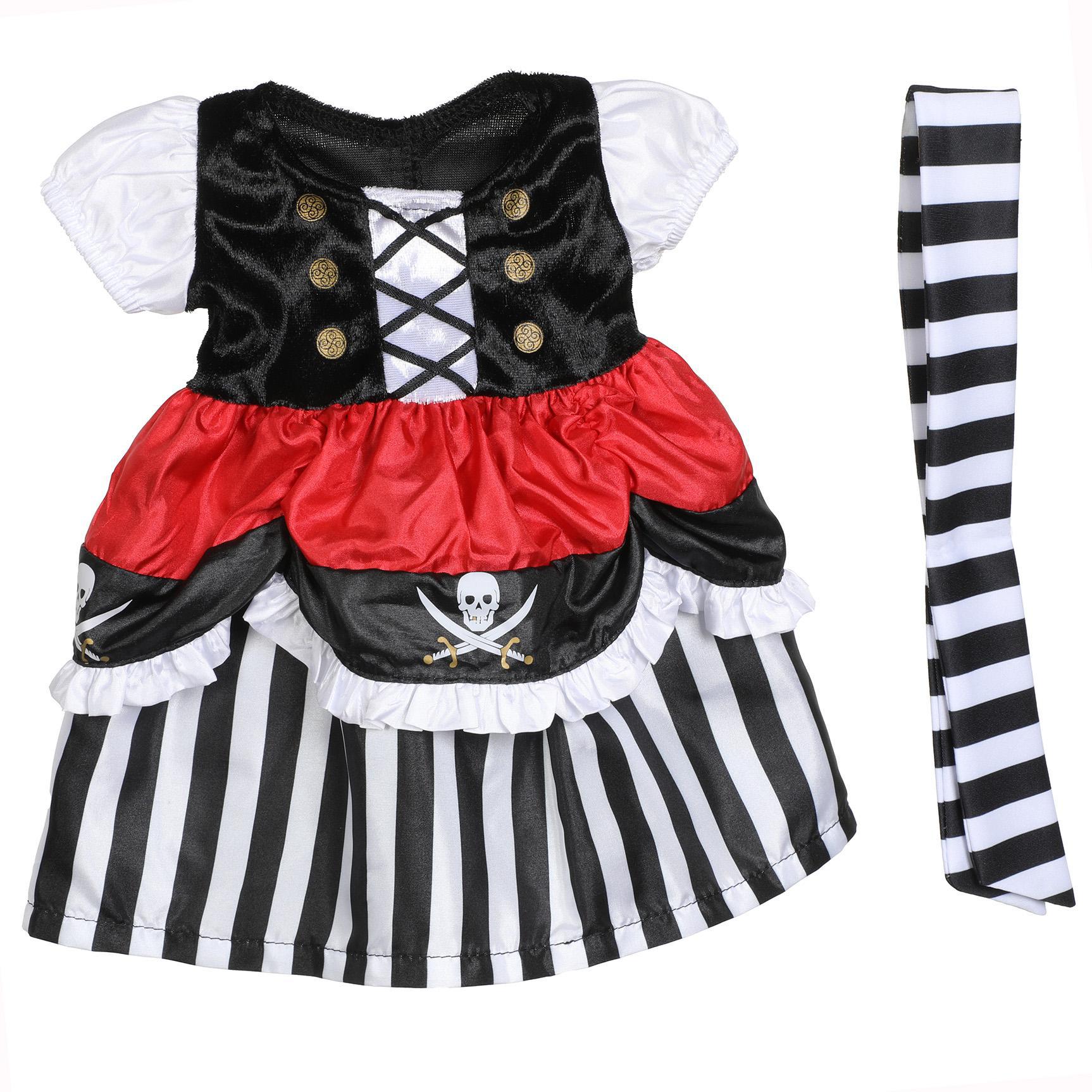 Lil Doll Dress Pirate w/Headband Fits 16-20"