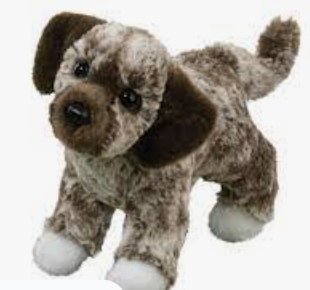 Dog Brown & White Mutt Spud 8"