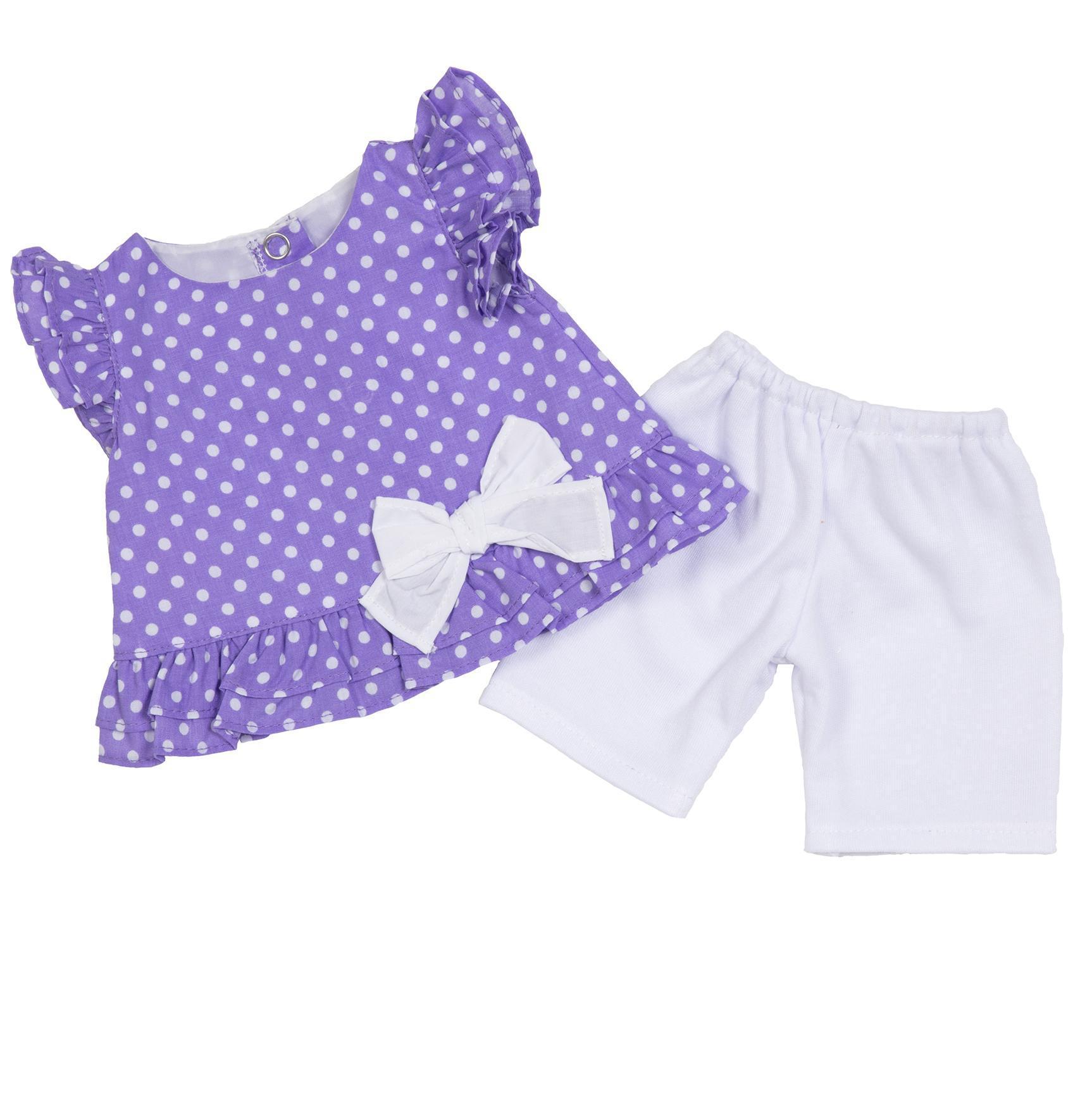 BLC Z01 Outfit Purple Polka Dot Fits 12", 14" & Lullaby