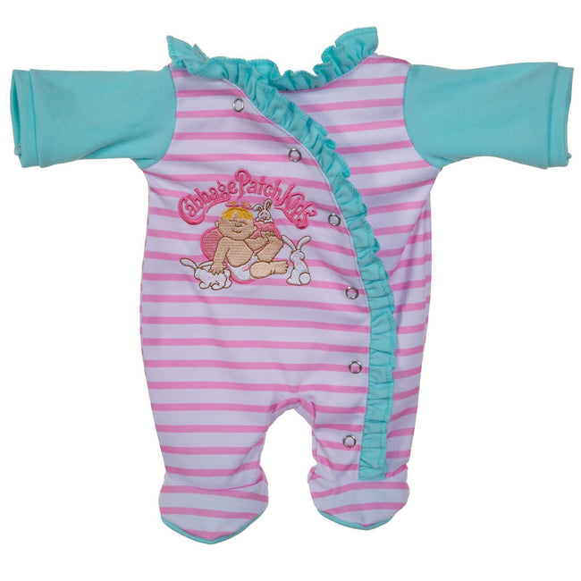 BLC C Sleeper Striped Aqua & Pink Ruffle Rabbits fits 17"