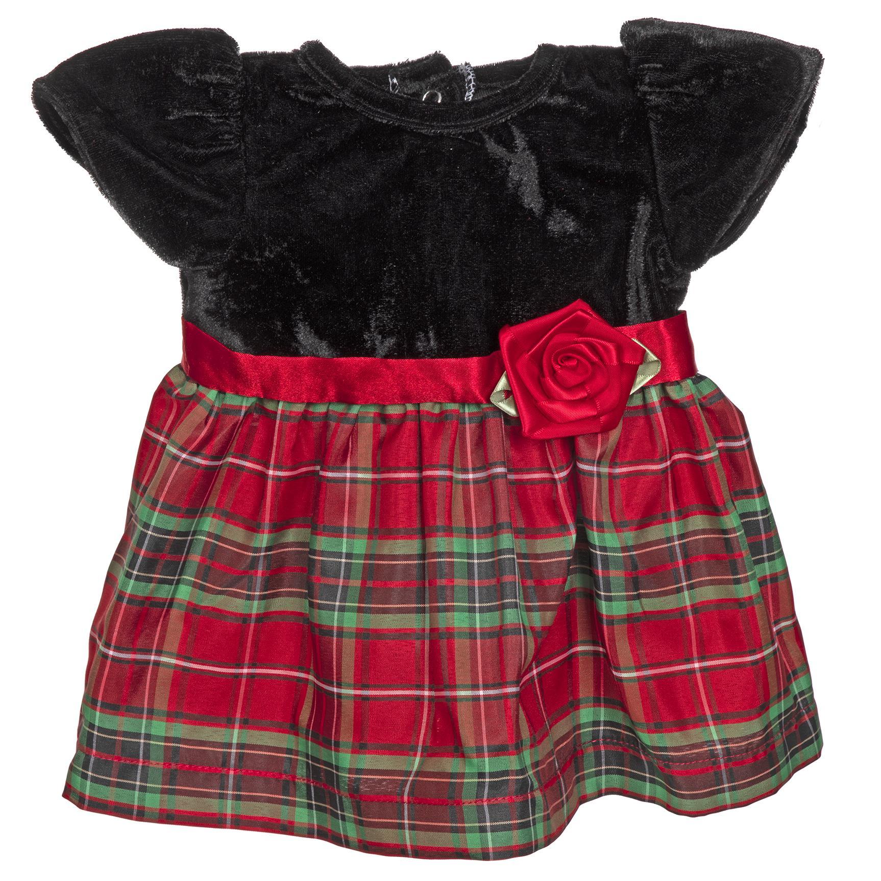 BLC C Dress Black & Red Plaid Fits 20"