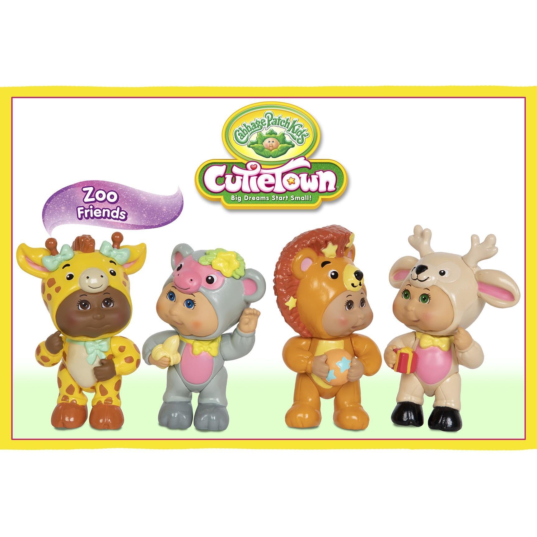 Cutietown 4 Figure Pack Zoo Friends