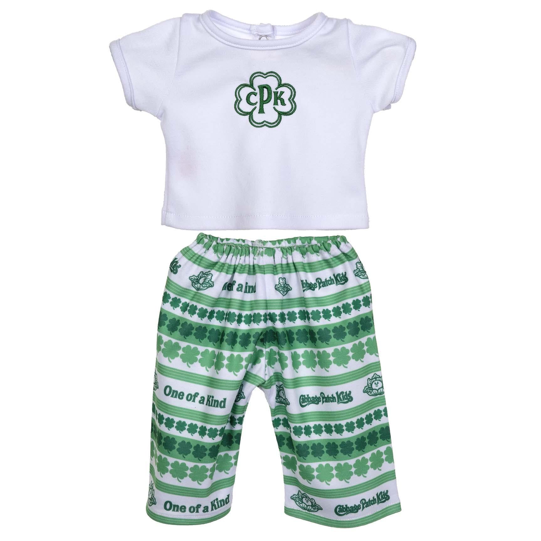 BLC C Outfit 2pc Clover Shirt & Pants Fits 20"