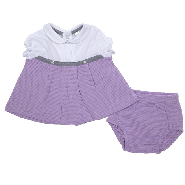 BLC C Dress Purple w/Grey Trim & Bloomers Fits 17" & 20"