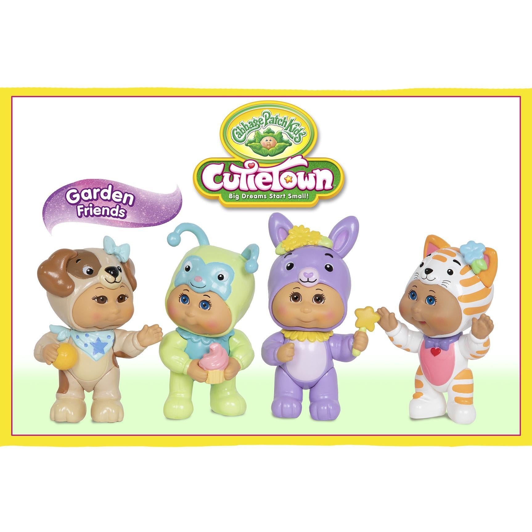 Cutietown 4 Figure Pack Garden Friends