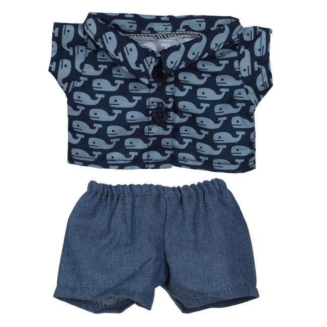 BLC C Outfit 2pc Whales 'n Denim fits 20"