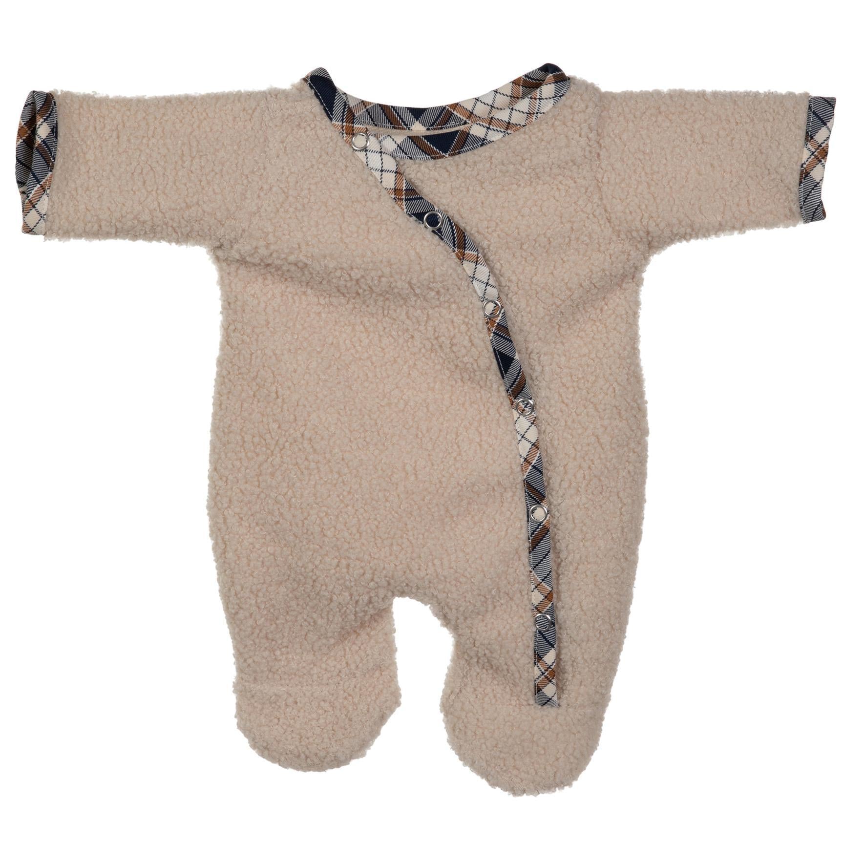 BLC C Sleeper Fleece Oatmeal & Plaid Trim fits 17"